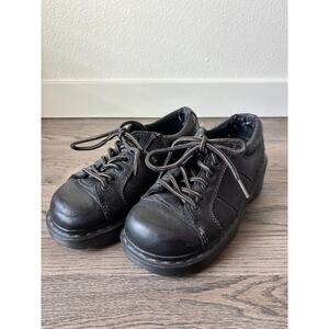 Dr. Martens Melissa Chunky Platform Black Leather Lace Up US 6 Grunge Y2K Alt
